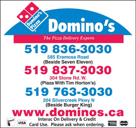 Sign up today to get these sent straight to your phone or inbox. . Dominos phone numbers near me